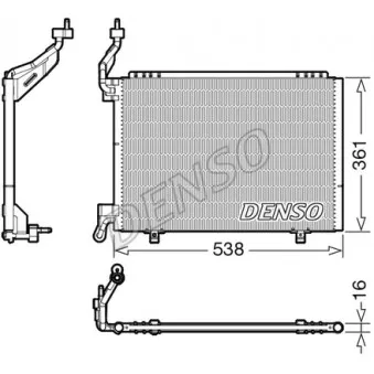 Condenseur, climatisation DENSO DCN10037