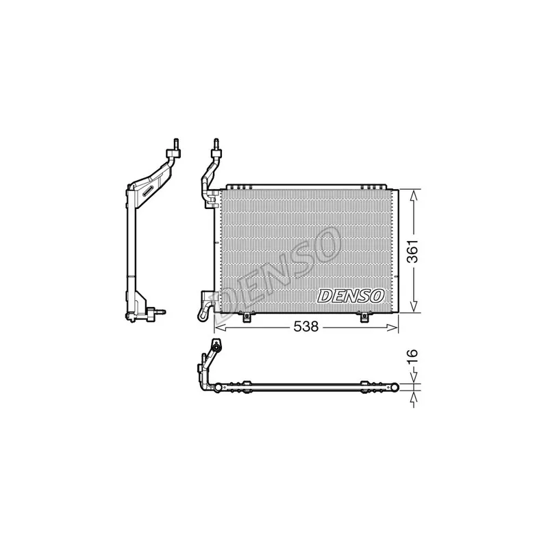 Condenseur, climatisation DENSO DCN10038
