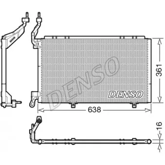 Condenseur, climatisation DENSO DCN10039