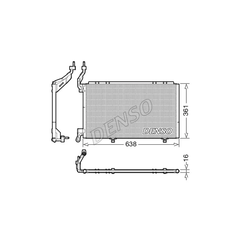 Condenseur, climatisation DENSO DCN10039