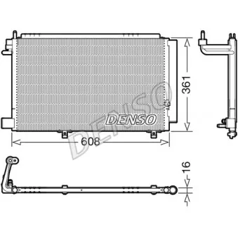 Condenseur, climatisation DENSO DCN10041