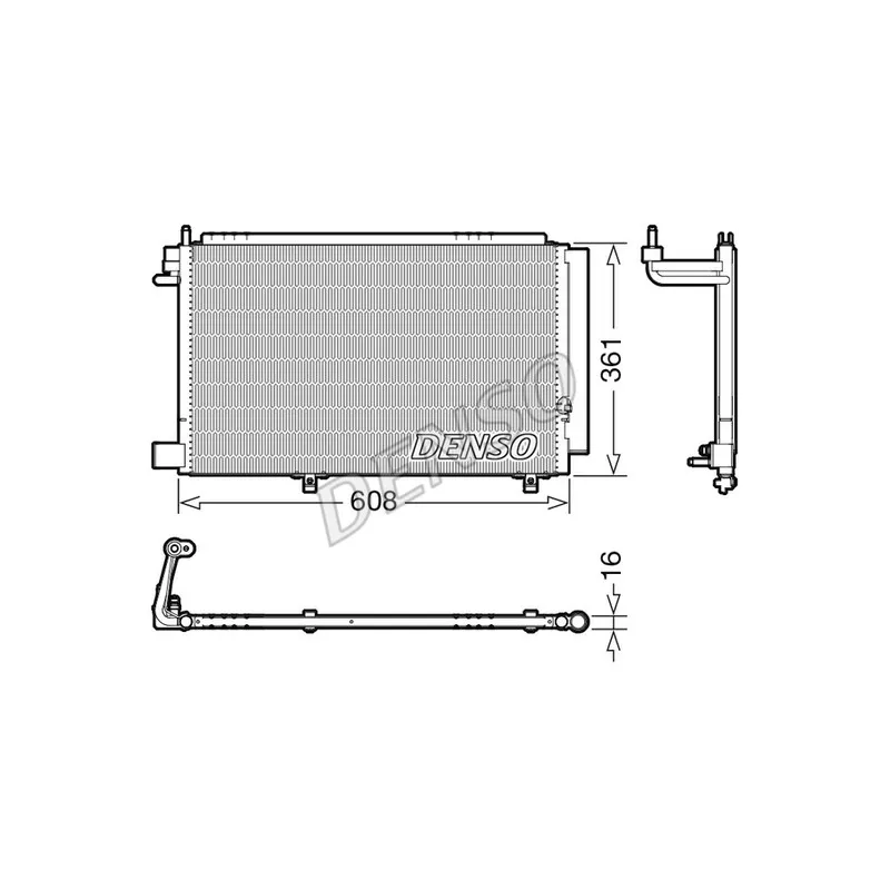 Condenseur, climatisation DENSO DCN10041
