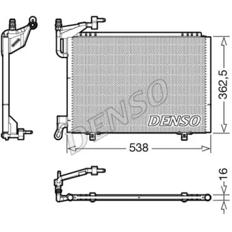Condenseur, climatisation DENSO DCN10042