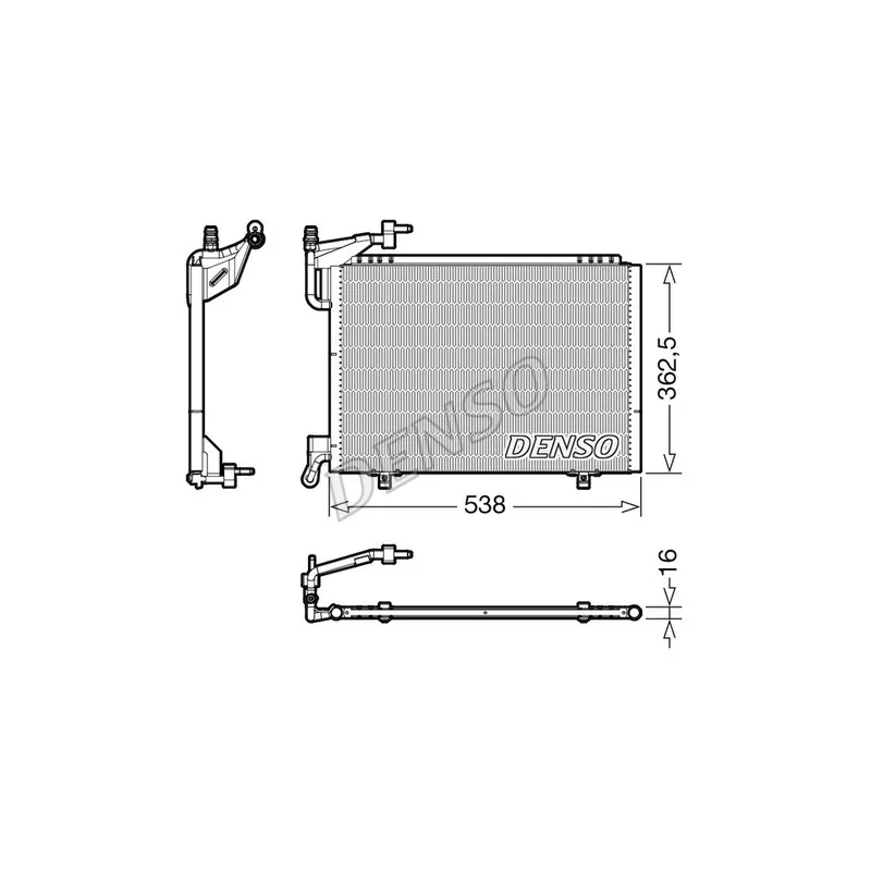 Condenseur, climatisation DENSO DCN10042