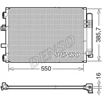Condenseur, climatisation DENSO DCN10043