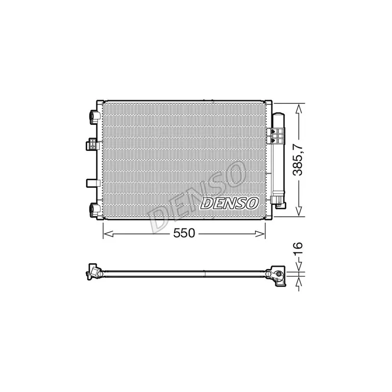 Condenseur, climatisation DENSO DCN10043