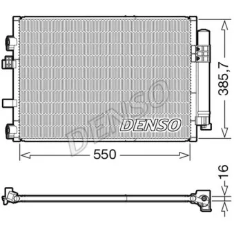 Condenseur, climatisation DENSO DCN10044