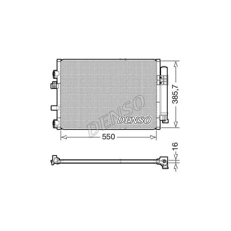 Condenseur, climatisation DENSO DCN10044