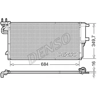 Condenseur, climatisation DENSO DCN10045