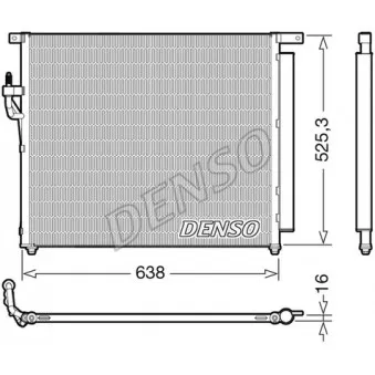 Condenseur, climatisation DENSO DCN10049