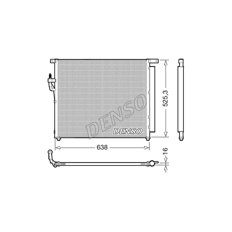 Condenseur, climatisation DENSO DCN10049