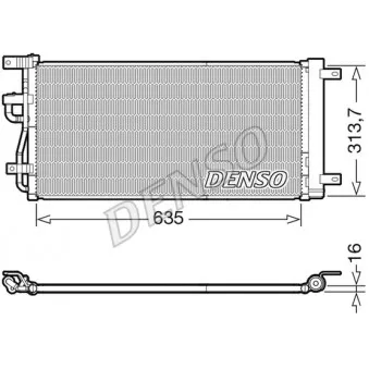 Condenseur, climatisation DENSO DCN15007