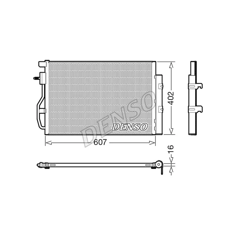 Condenseur, climatisation DENSO DCN15008