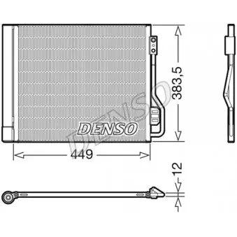 Condenseur, climatisation DENSO DCN16002