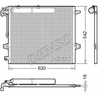 Condenseur, climatisation DENSO DCN17057