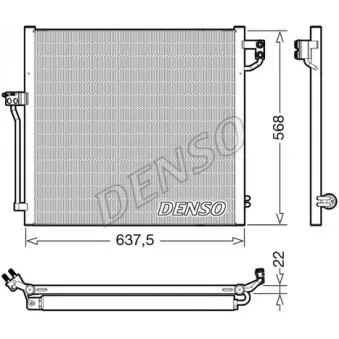 Condenseur, climatisation DENSO DCN17058