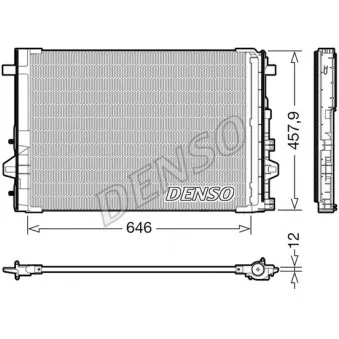 Condenseur, climatisation DENSO DCN17059