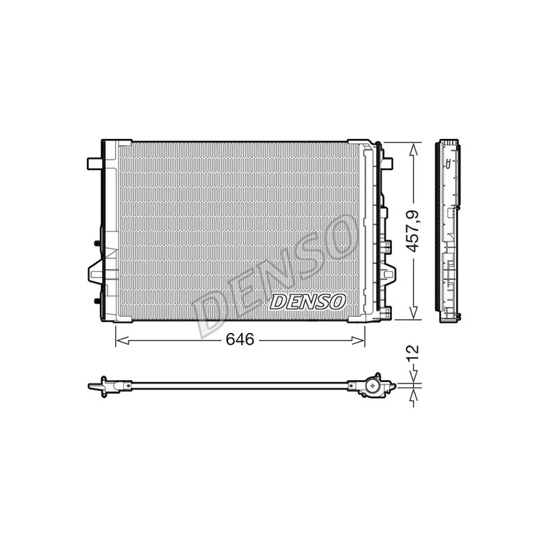 Condenseur, climatisation DENSO DCN17059