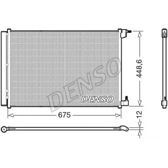 Condenseur, climatisation DENSO DCN17060