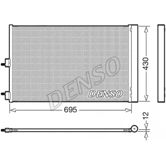 Condenseur, climatisation DENSO DCN17061
