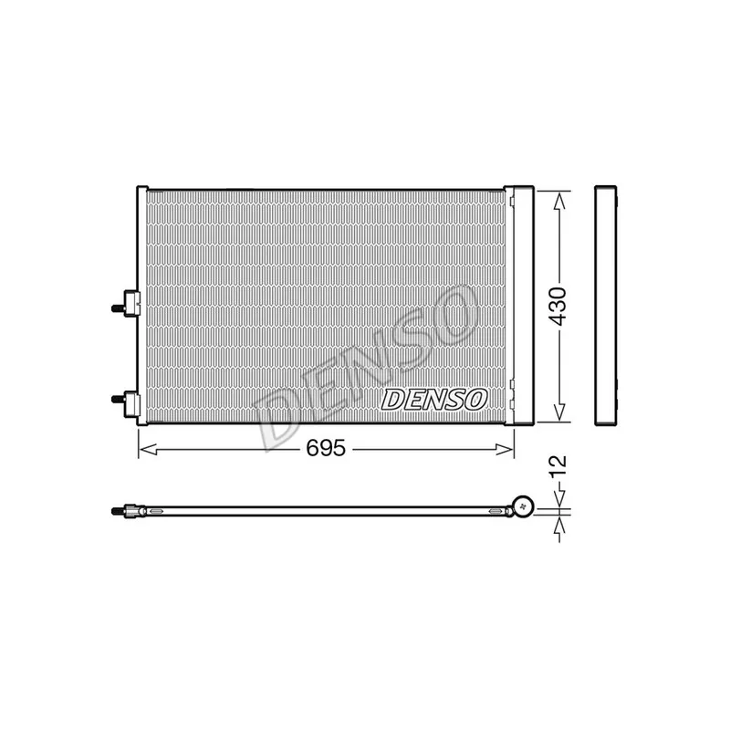 Condenseur, climatisation DENSO DCN17061