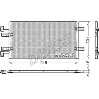 Condenseur, climatisation DENSO DCN20019