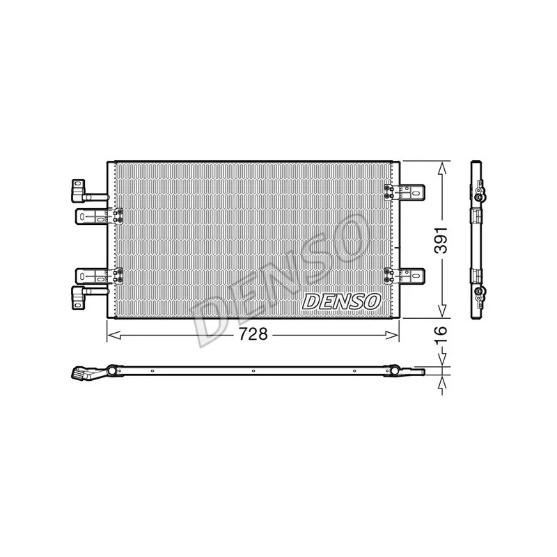 Condenseur, climatisation DENSO DCN20019