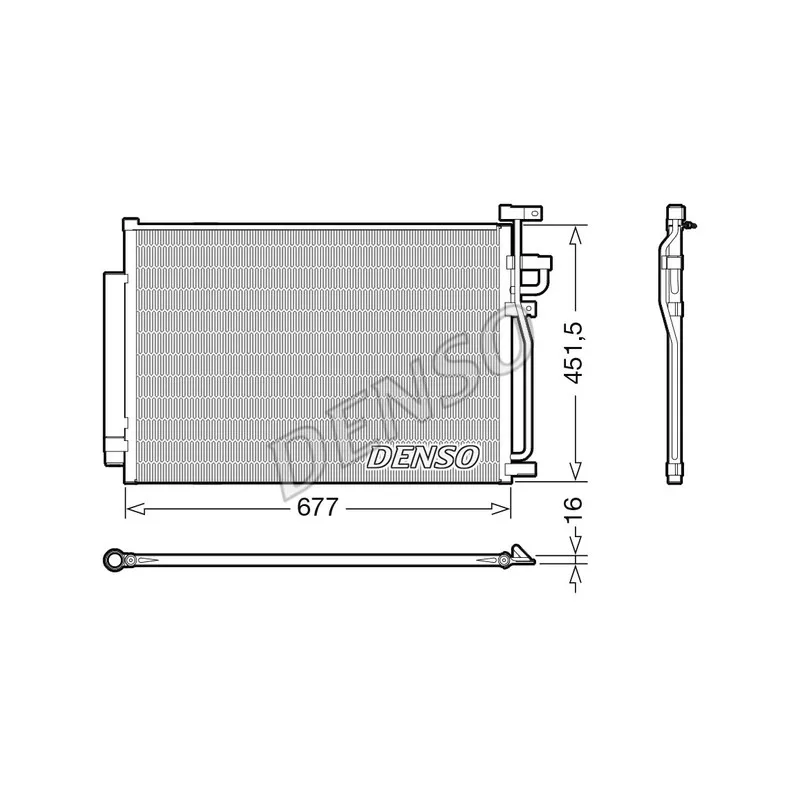 Condenseur, climatisation DENSO DCN20040