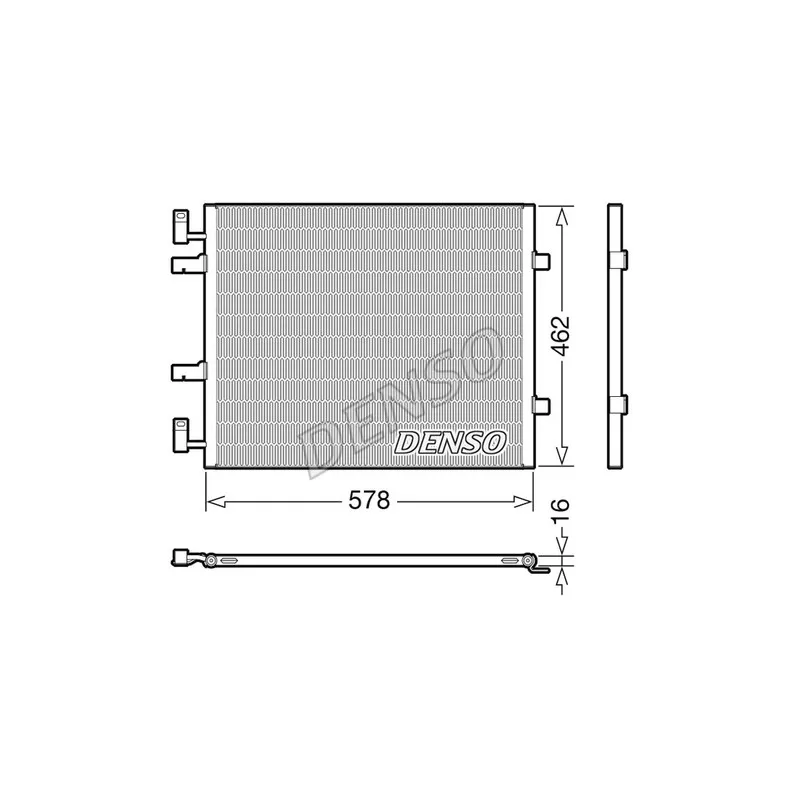 Condenseur, climatisation DENSO DCN20041
