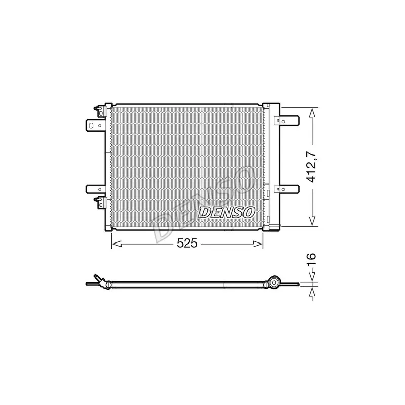 Condenseur, climatisation DENSO DCN21022