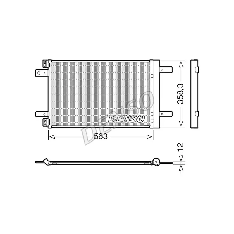 Condenseur, climatisation DENSO DCN21032