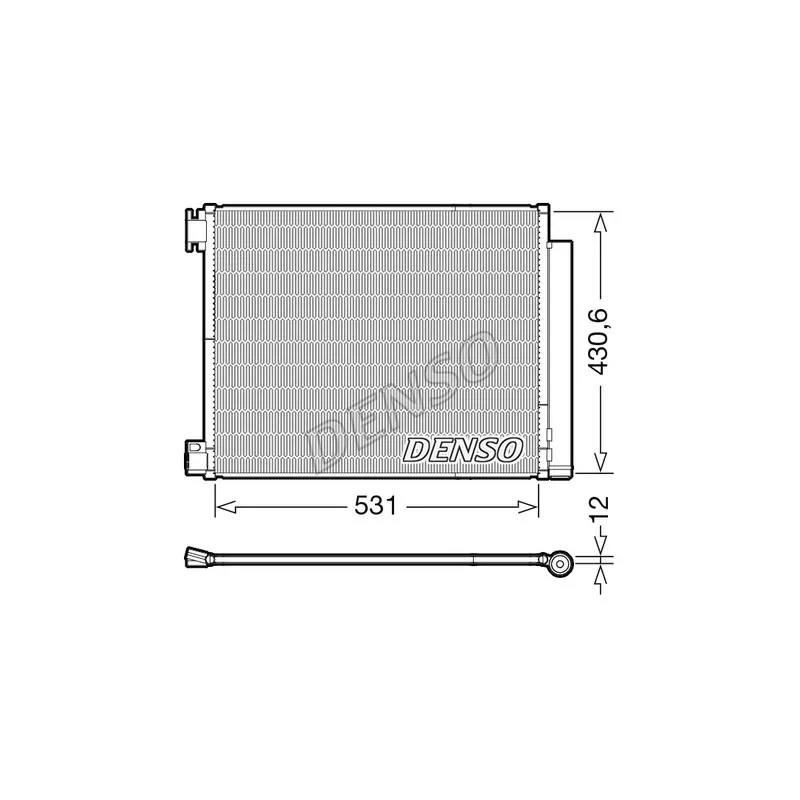 Condenseur, climatisation DENSO DCN23039