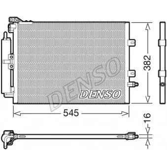 Condenseur, climatisation DENSO DCN23040