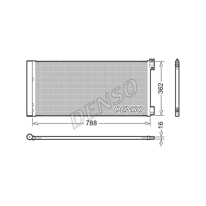 Condenseur, climatisation DENSO DCN23042