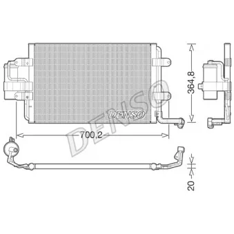Condenseur, climatisation DENSO DCN32021