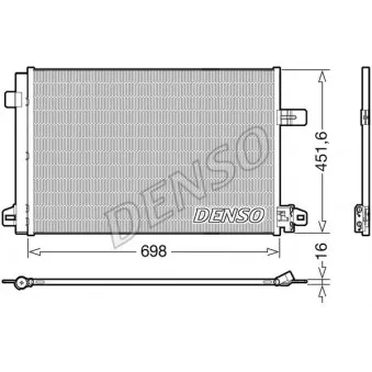 Condenseur, climatisation DENSO DCN32028