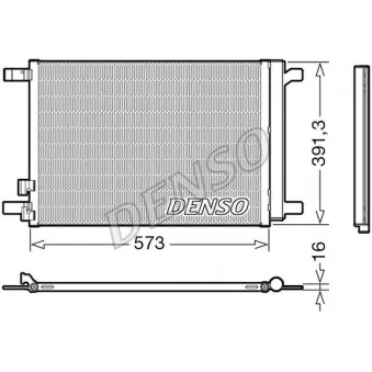Condenseur, climatisation DENSO DCN32066