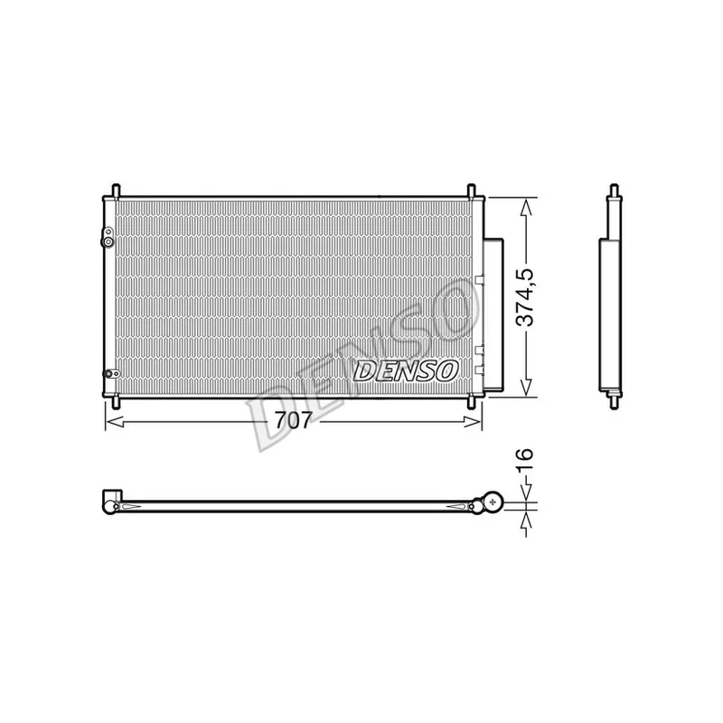 Condenseur, climatisation DENSO DCN40025