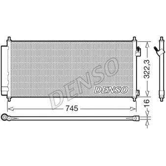 Condenseur, climatisation DENSO DCN40026