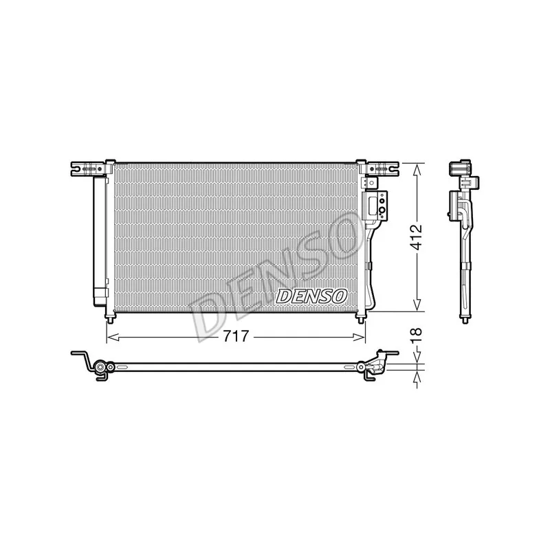 Condenseur, climatisation DENSO DCN41008