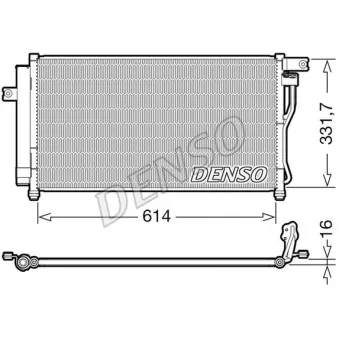 Condenseur, climatisation DENSO DCN41009