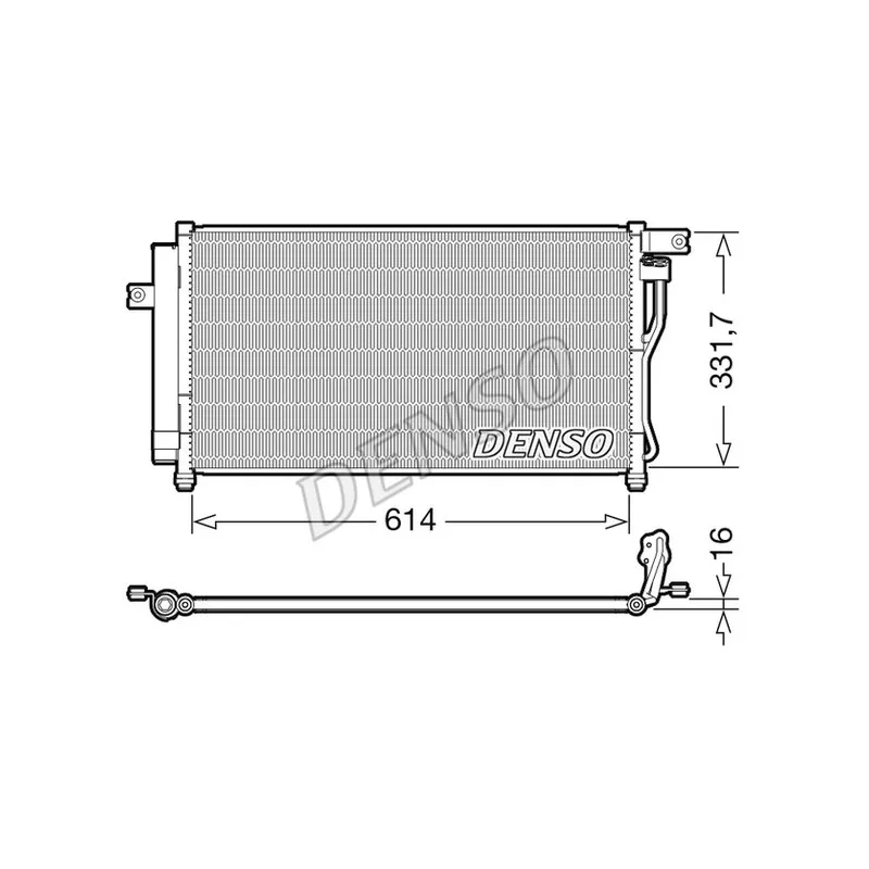 Condenseur, climatisation DENSO DCN41009