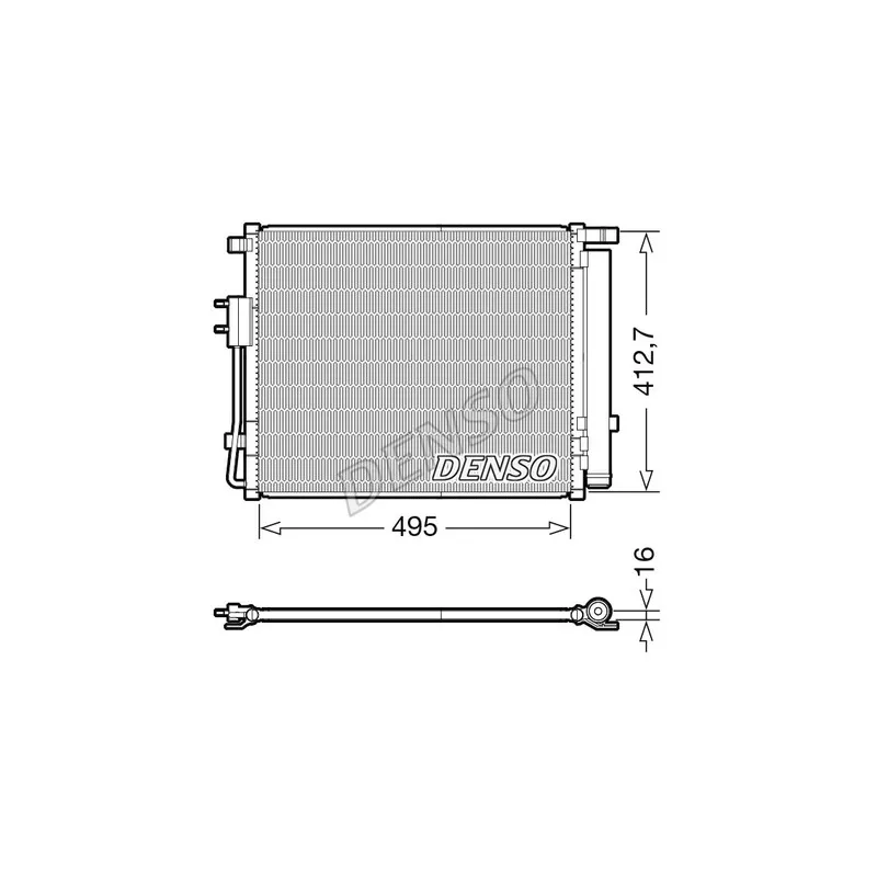 Condenseur, climatisation DENSO DCN41012