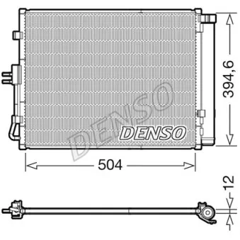 Condenseur, climatisation DENSO DCN43005