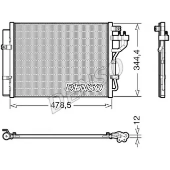 Condenseur, climatisation DENSO DCN43006