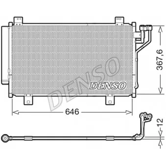 Condenseur, climatisation DENSO DCN44012