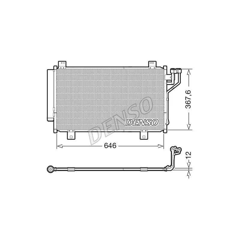 Condenseur, climatisation DENSO DCN44012