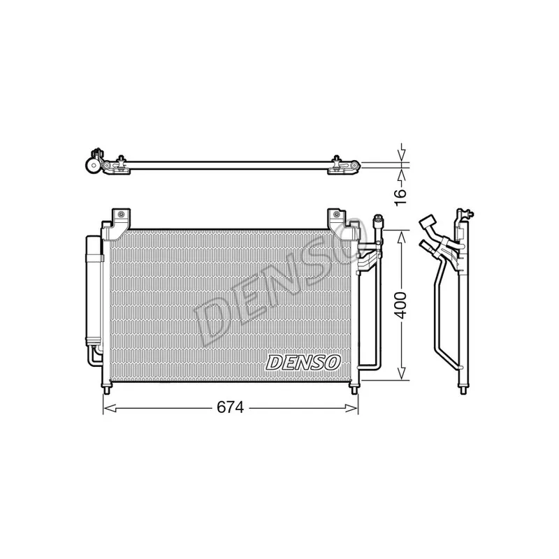 Condenseur, climatisation DENSO DCN44013