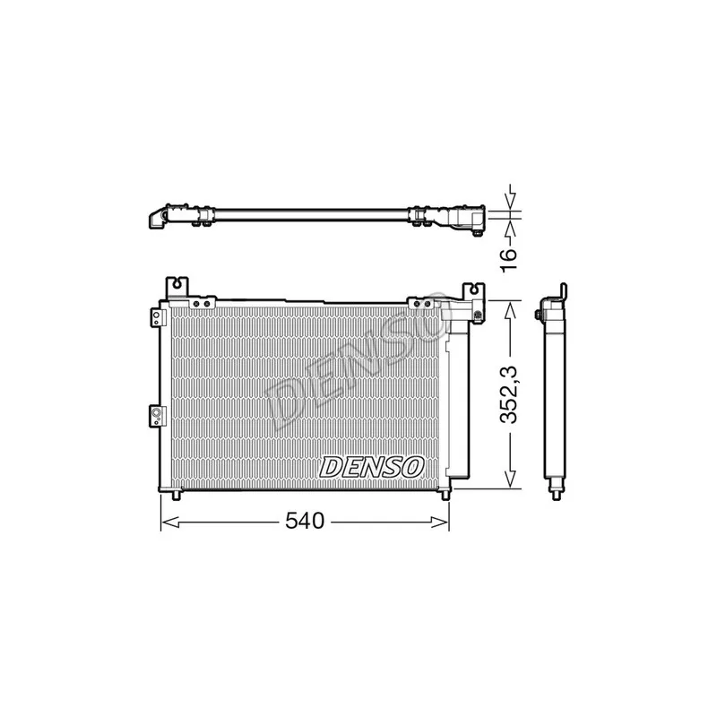 Condenseur, climatisation DENSO DCN44014