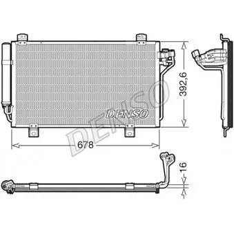 Condenseur, climatisation DENSO DCN44015